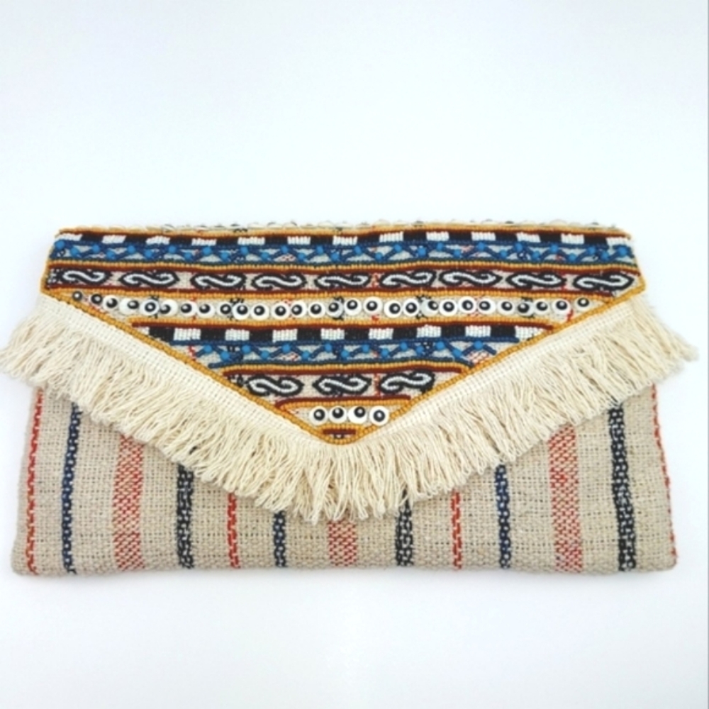 Roller Rabbit Beaded Envelope Clutch - Picture 16 of 16